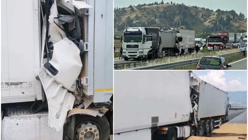 Un şofer român de TIR a murit în cabina zdrobită, după un accident înfiorător în Bulgaria. A intrat în plin într-un alt camion