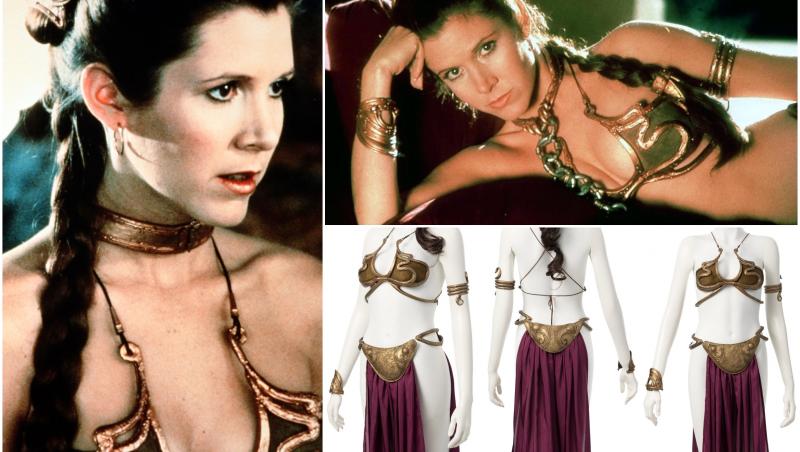 Bikini-ul Prinţesei Leia din Star Wars, vândut la licitaţie cu un preţ exorbitant. Cât valoreaza acum costumul