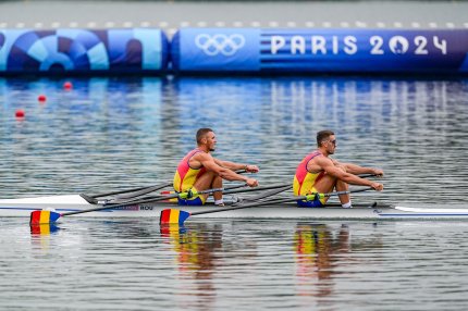 JO 2024. Marian Florian Enache şi Andrei Sebastian Cornea s-au calificat în finala probei de dublu vâsle masculin