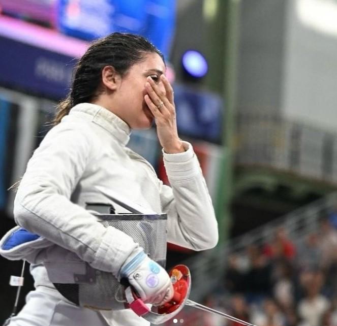 Scrimera Nada Hafez a concurat însărcinată în șapte luni la JO 2024 Pe podium a fost şi copilul meu care încă nu a venit pe această lume