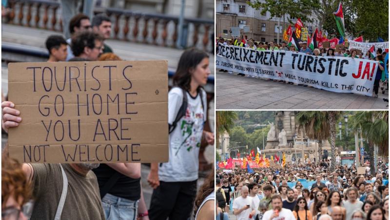 Manifestaţii în Barcelona împotriva turismului excesiv, după ce preţul chiriilor a explodat: "Oraşul devine de nelocuit"