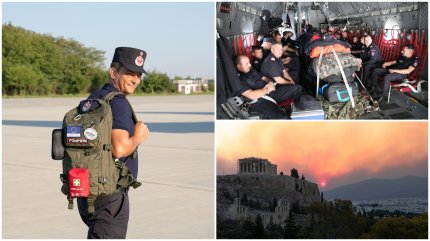 România a trimis pompieri alți 44 de pompieri în Grecia, pentru a ajuta la stingerea incendiilor. Infernul se apropie de Atena