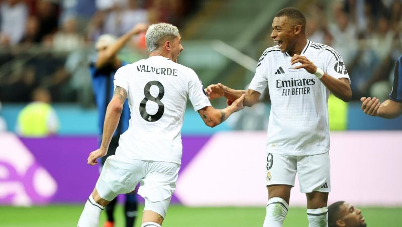 Real Madrid - Atalanta 2-0 în Supercupa Europei. Mbappe a marcat la debut