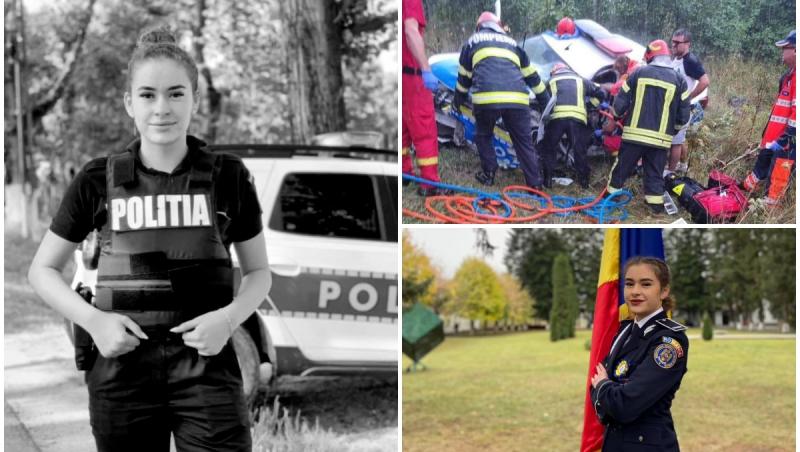 "Drum lin, Roberta! Ți-ai dorit foarte mult această meserie, iar azi ai sfârșit în ea". Multă durere după moartea poliţistei de doar 21 de ani. A fost ultima misiune