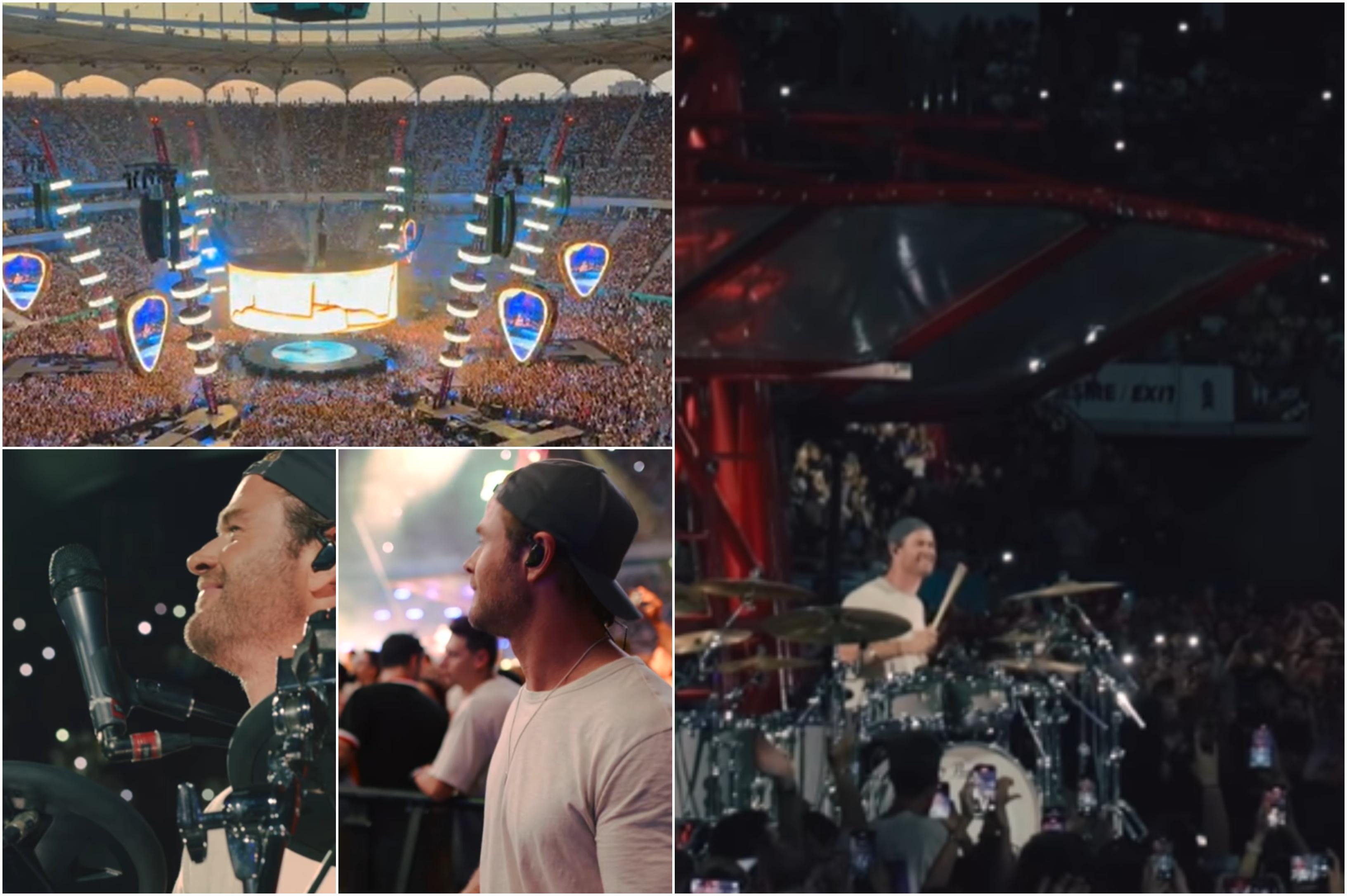 Surpriză de proporții la concertul lui Ed Sheeran. Chris Hemsworth i-a fost toboșar pe una dintre cele mai celebre piese ale sale: "Complet neaşteptat"