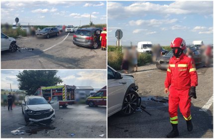 Planul Roşu, activat în Suceava. Accident cu 12 persoane implicate pe o şosea din satul Cumpărătura. Impact puternic între 3 maşini