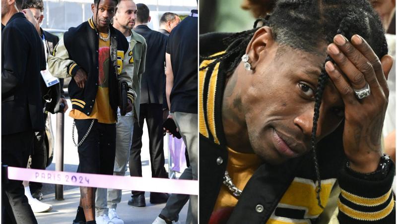 Travis Scott, reținut la Paris după ce a bătut un agent de pază. Bărbatul încerca să-l despartă de bodyguardul lui, cu care avea o altercaţie