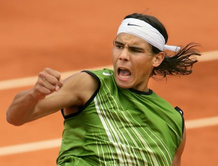 Rafael Nadal la Roland Garros, în 2005