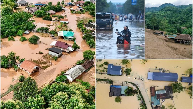 Dezastru în Vietnam în urma taifunului Yagi. Peste 150 de oameni au murit, alţi 141 sunt dispăruţi