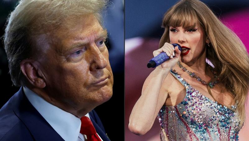 Donald Trump, mesaj tranşant la adresa lui Taylor Swift care o susţine pe Kamala Harris: "O urăsc"