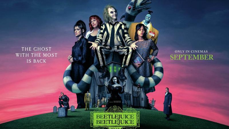 "Beetlejuice Beetlejuice", din nou pe primul loc la box office. Încasări de 264 de milioane de dolari la nivel mondial