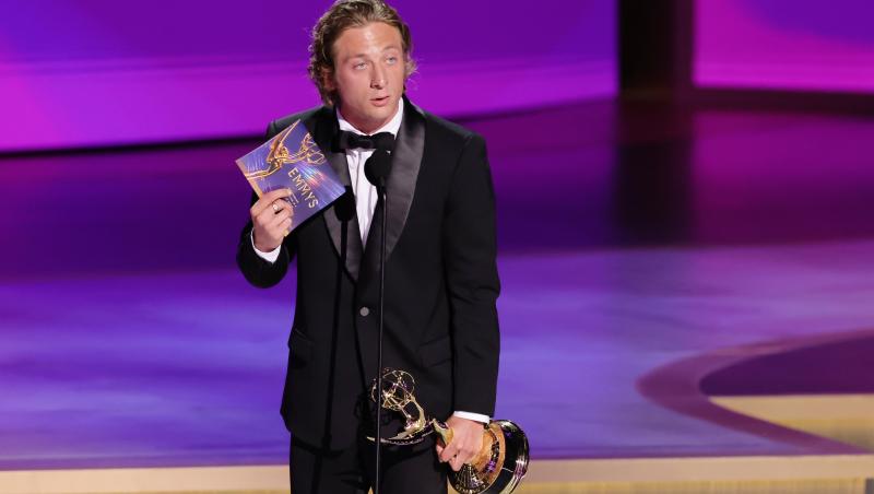 Premiile Emmy 2024. Discursul lui Jeremy Allen White, cenzurat de ABC. Cuvintele rostite de actorul din "The Bear"