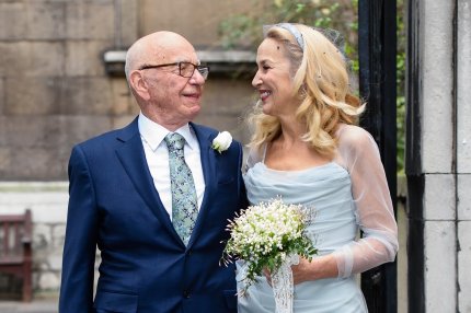 Rupert Murdoch şi fosta sa soţie, Jerry Hall