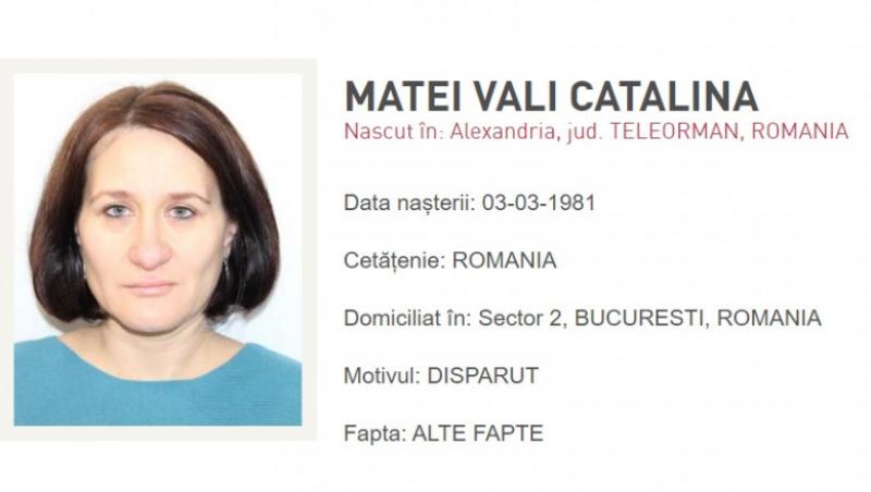 A dispărut secretara-șefă de la Universitatea de Medicină "Carol Davila", Matei Vali Cătălina