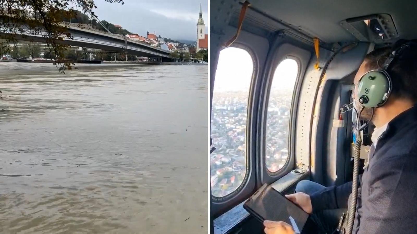 Dunărea, supravegheată cu elicopterul