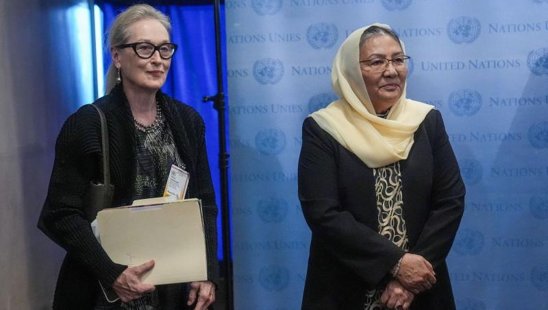 "O pisică are mai multă libertate în Afganistan decât o femeie". Actriţa Meryl Streep, discurs la ONU despre femeile afgane