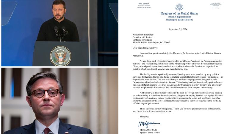 Republicanii îi cer lui Zelenski să o demită pe ambasadoarea Ucrainei în SUA, acuzată că i-a făcut campanie Kamalei Harris