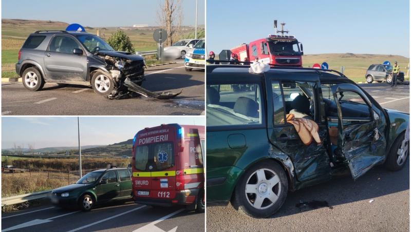 Accident grav cu 4 răniţi în Blândești, județul Botoșani. Victimele au ajuns la spital, după ce două maşini s-au ciocnit