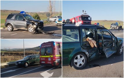 Accident grav cu 4 răniţi în Blândești, județul Botoșani. Victimele au ajuns la spital, după ce două maşini s-au ciocnit