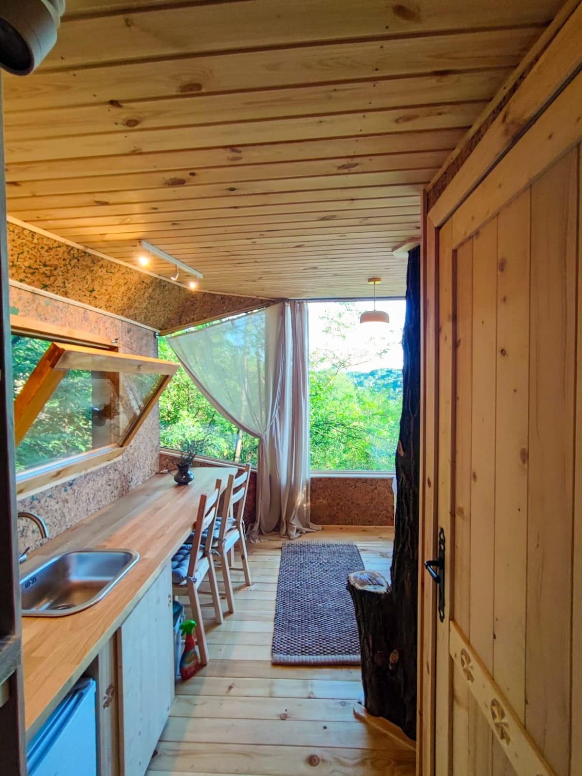 Căsuţa din copac, ideea a doi corporatişti care a devenit virală pe internet. Cum au construit Andreea şi Pedro "Cuibul" într-un sătuc din Prahova