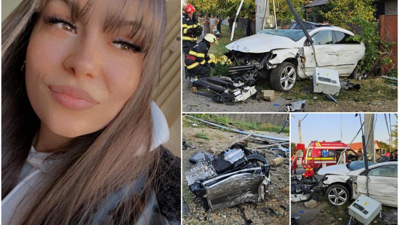 Daniela a murit într-un accident înfiorător, pe un drum din Mehedinți. Avea doar 23 de ani, locuia în Germania și venise acasă, în concediu