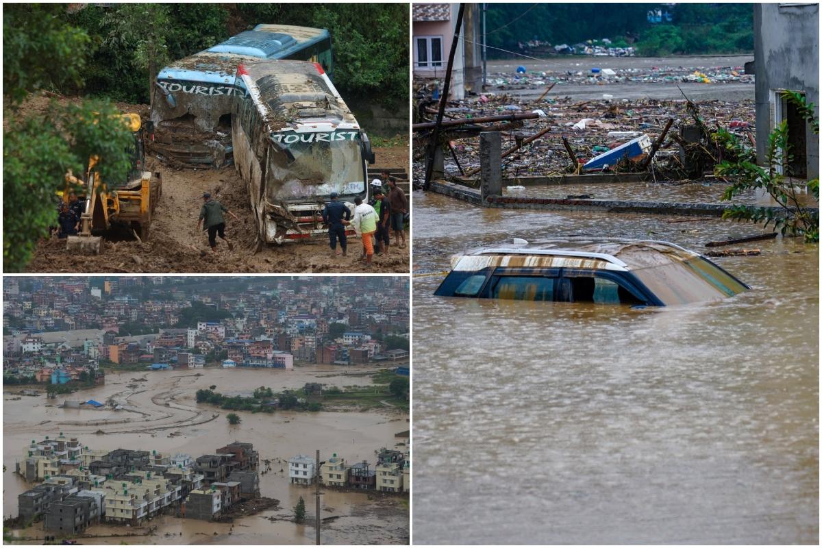 Inundaţii istorice în Nepal. 170 de persoane au murit şi alte 40 sunt dispărute, după ce viitura a măturat capitala Kathmandu