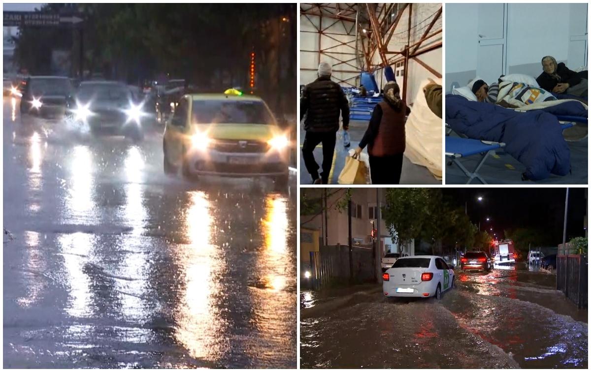 Oameni evacuati din case de teama viiturii