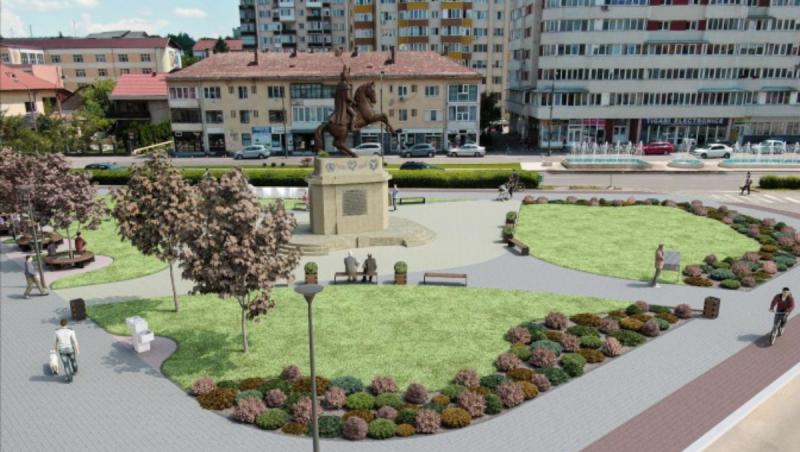 Pe ce se mai cheltuie 1 milion € din bani publici. Cum va arăta statuia de 5 m a lui Mihai Viteazul, amplasată într-un parc din Zalău