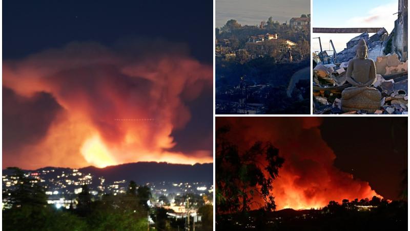 11 morţi în incendiile devastatoare din Los Angeles. Pagubele depăşesc 150 de miliarde de dolari