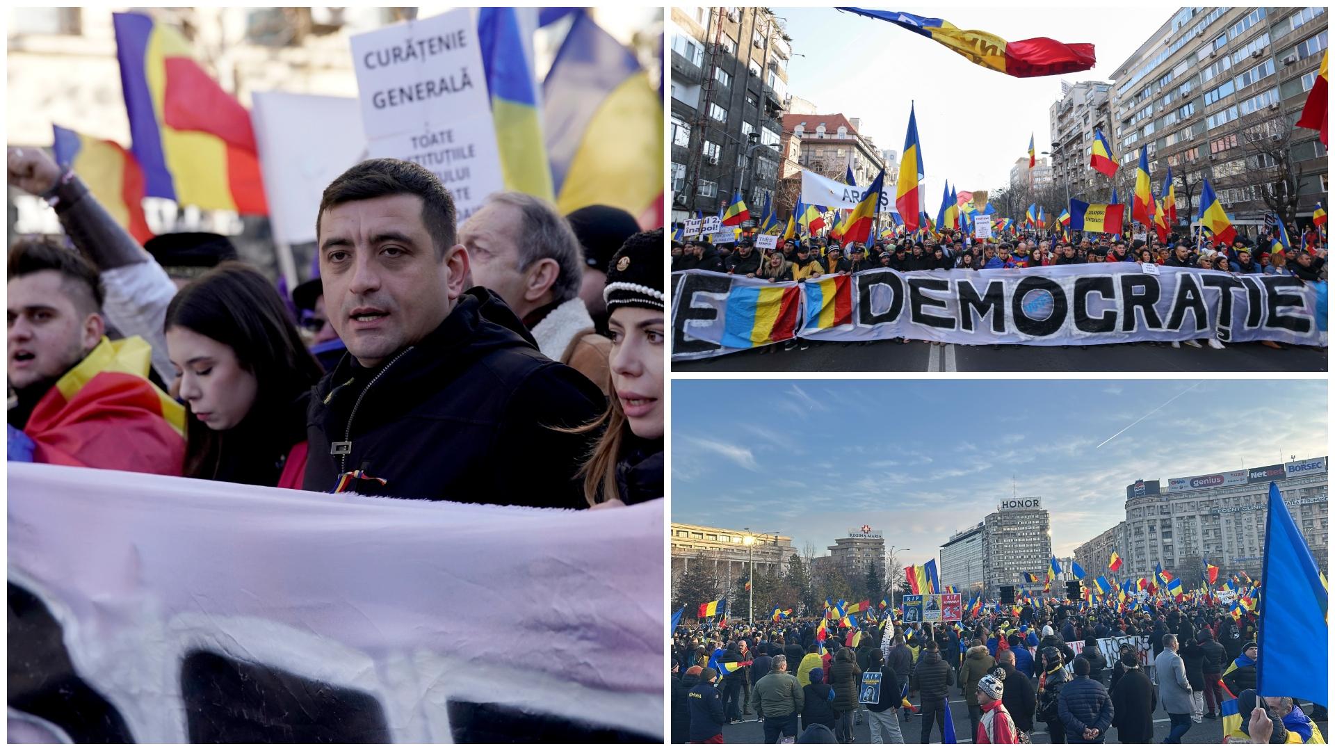 Protest AUR față de anularea alegerilor