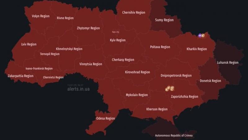 Rusia a lansat un atac masiv asupra Ucrainei după cel mai mare bombardament al Kievului. Explozii în Liov, întreruperi de curent