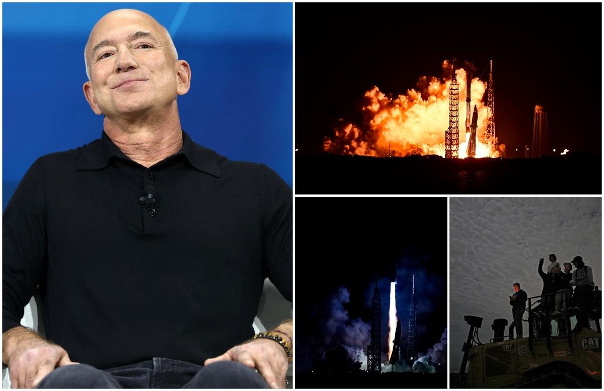 Jeff Bezos și-a lansat în premieră racheta New Glen. Este de două ori mai puternică decât Falcon 9, racheta lui Elon Musk