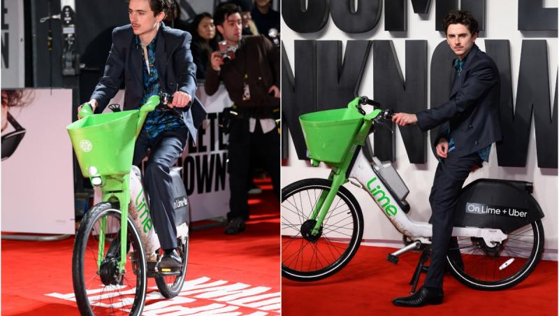 Actorul Timothée Chalamet a venit cu bicicleta la premiera "A Complete Unknown" de la Londra. A fost amendat cu 65 de lire pentru parcare