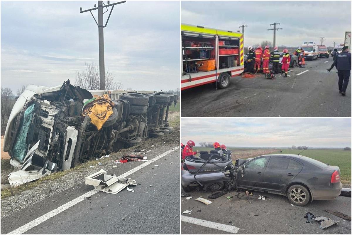 Trei oameni au murit în urma unui accident pe DN6 în Dolj