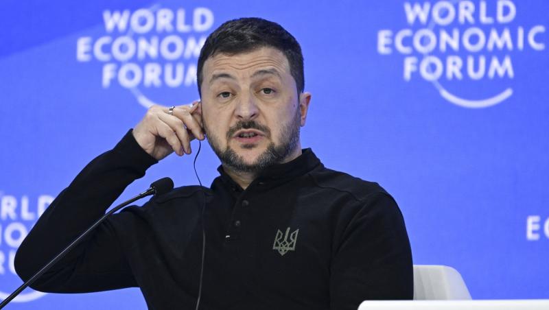 Zelenski a certat Europa la Davos. A cerut unitate şi 5% din PIB pentru apărare