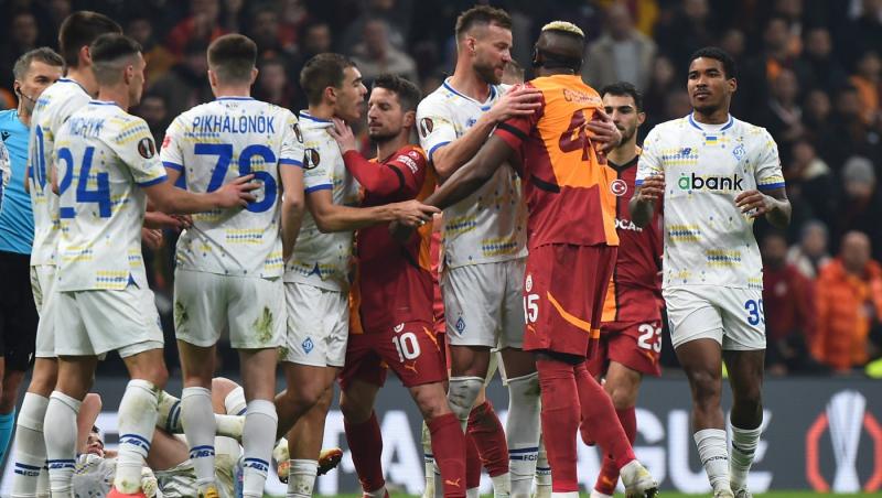 Galatasaray - Dinamo Kiev, scor 3-3. Surpriză la Istanbul, oaspeţii au revenit de la 1-3