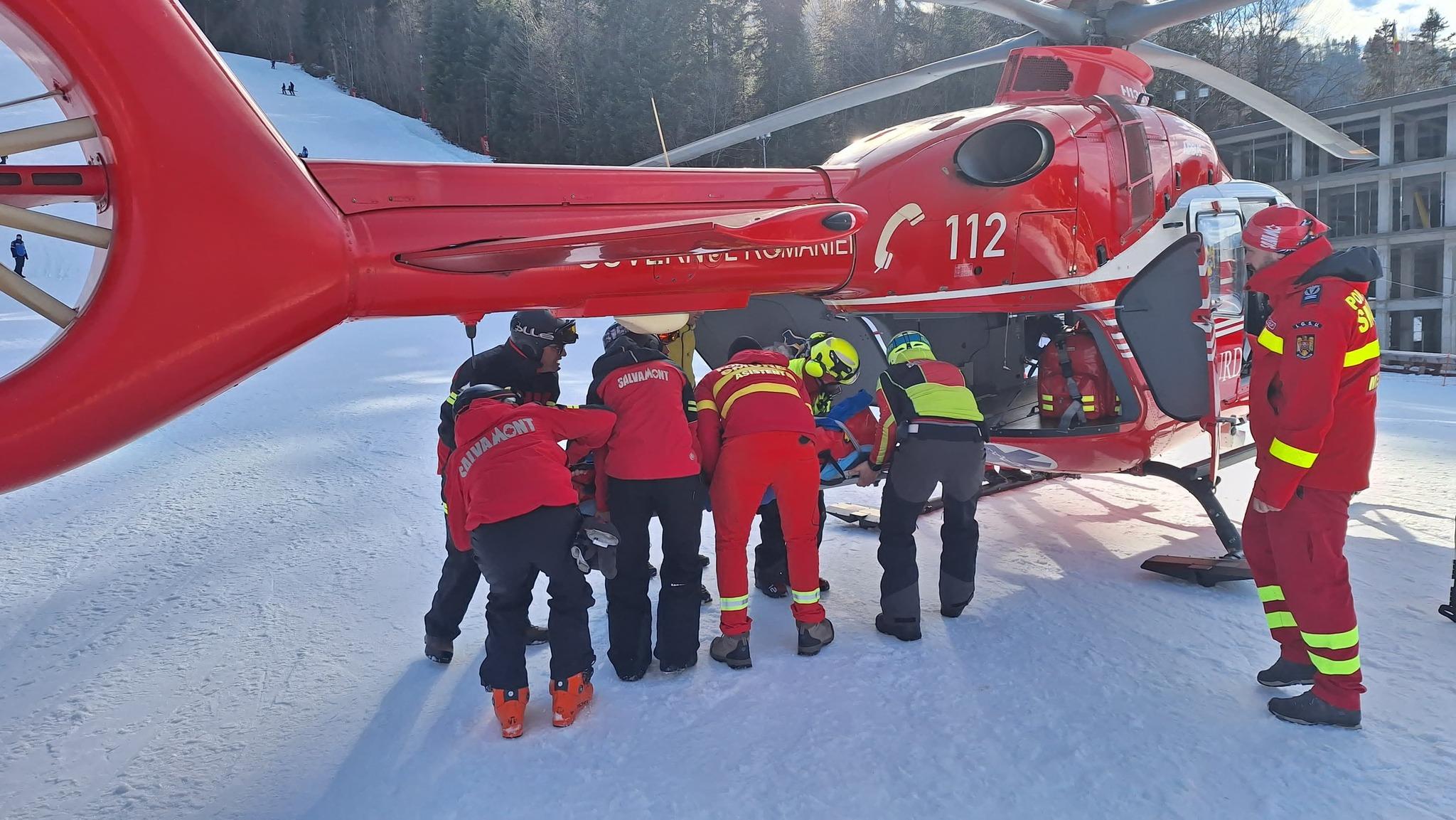 Accident grav pe pârtie, în staţiunea Azuga