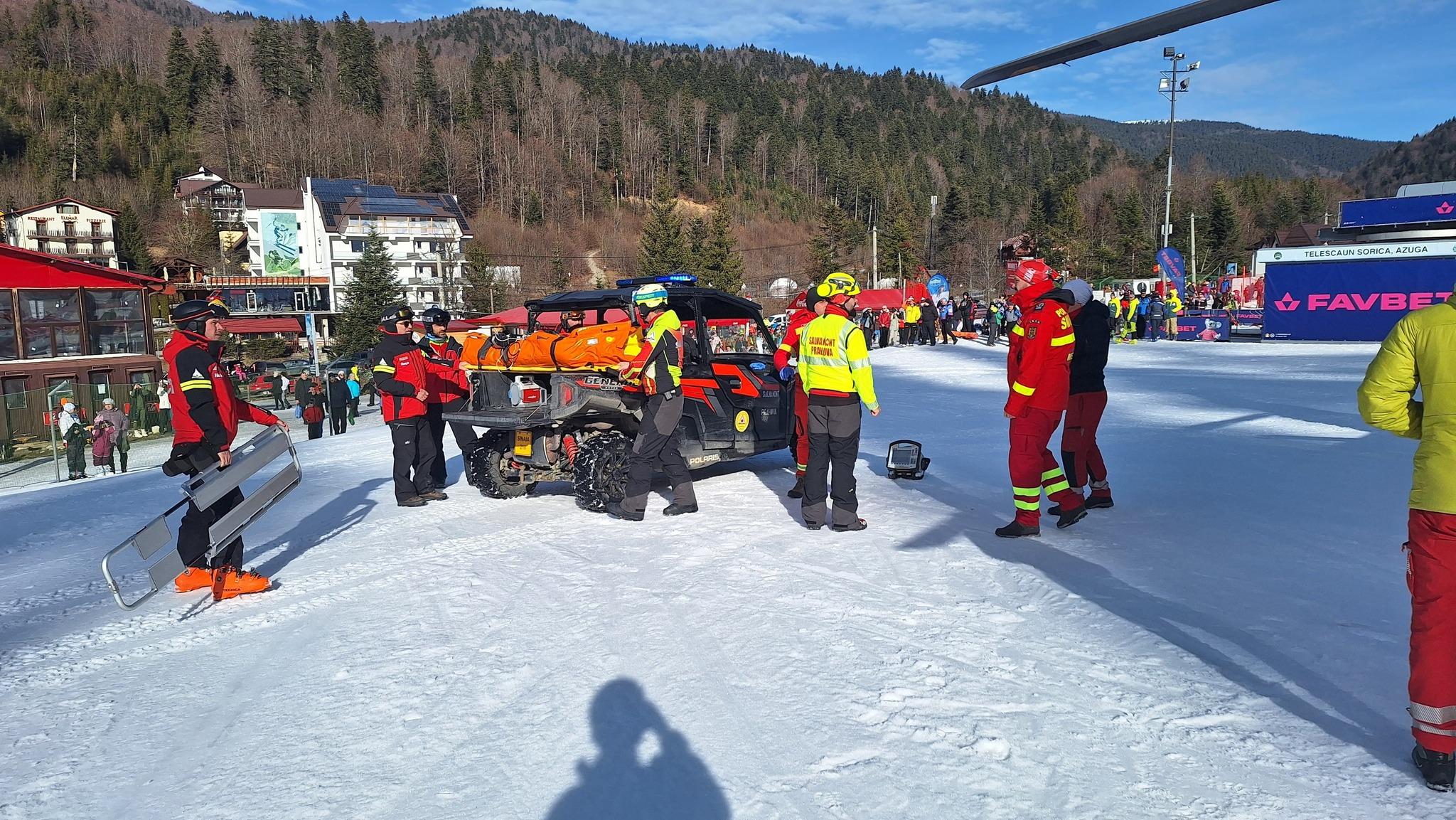 Accident grav pe pârtie, în staţiunea Azuga