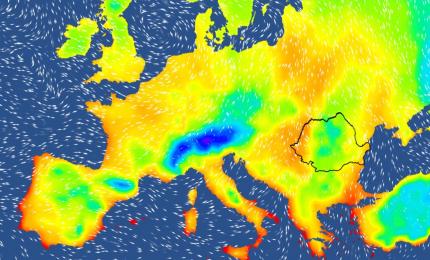 Harta temperaturilor în Europa