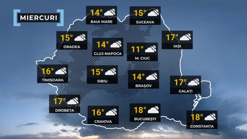 Vremea de mâine 29 ianuarie. Va fi mai cald decât normalul perioadei. Maxime şi de 19 grade