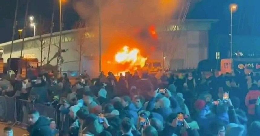 Incendiu lângă stadionul echipei Manchester City
