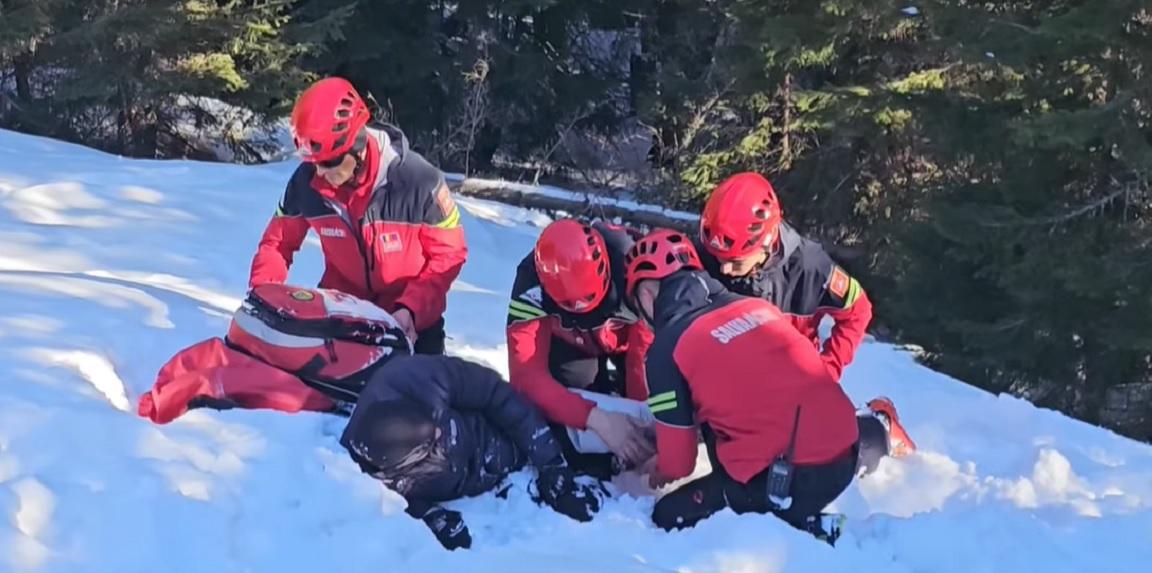 Record absolut de salvare pe munte.