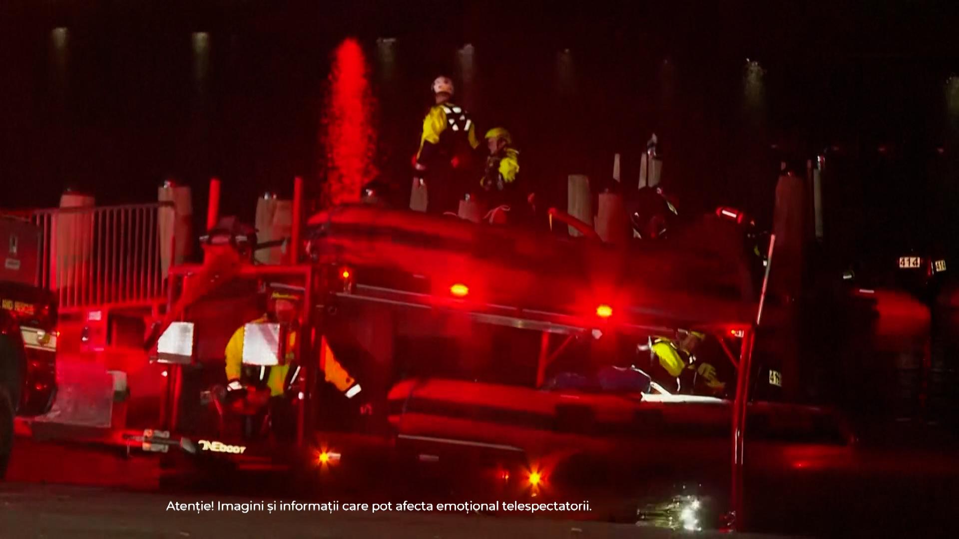 Momentul cand cele doua aeronave se ciocnesc