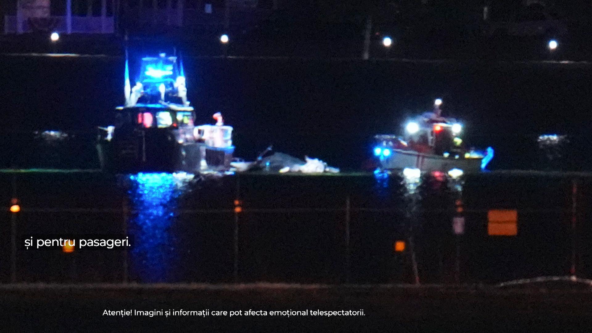 Momentul cand cele doua aeronave se ciocnesc