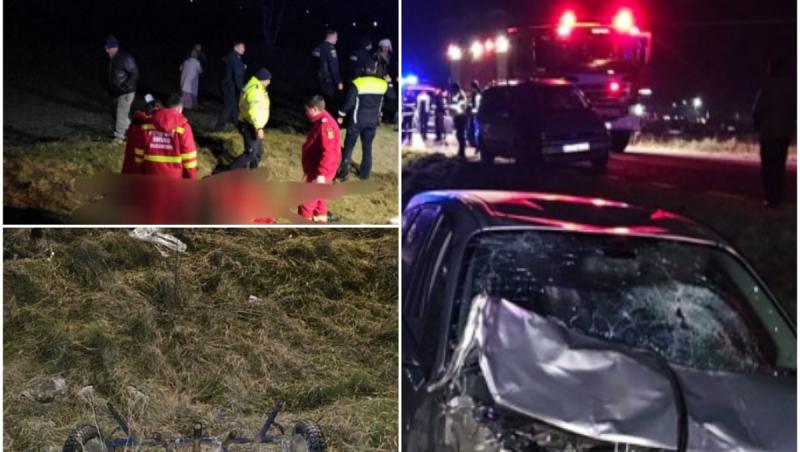 Accident fatal într-o localitate din Constanța. Doi bărbați morți, după impactul dintre o căruță și o mașină