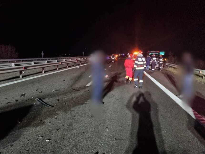 Accident cu cinci maşini pe A3