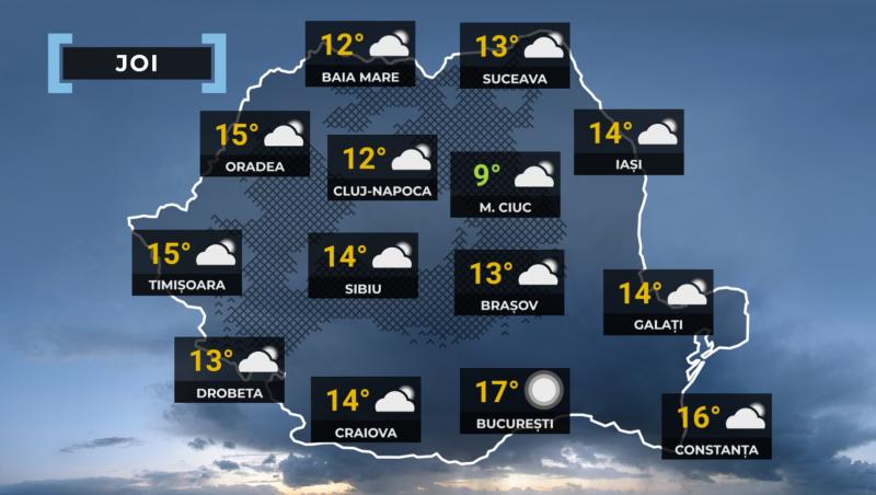 Vremea de mâine 9 ianuarie 2025. Va fi în continuare foarte cald: zonele cu până la 18 grade Celsius