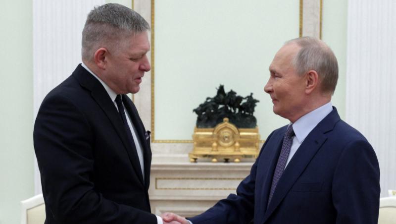 Premierul slovac Robert Fico a dezvăluit ce înţelegere a făcut cu Vladimir Putin după vizita la Kremlin