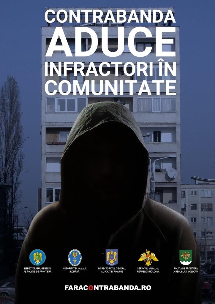 (P) „Contrabanda aduce infractori în comunitate”. Campanie anticontrabandă în România și Republica Moldova