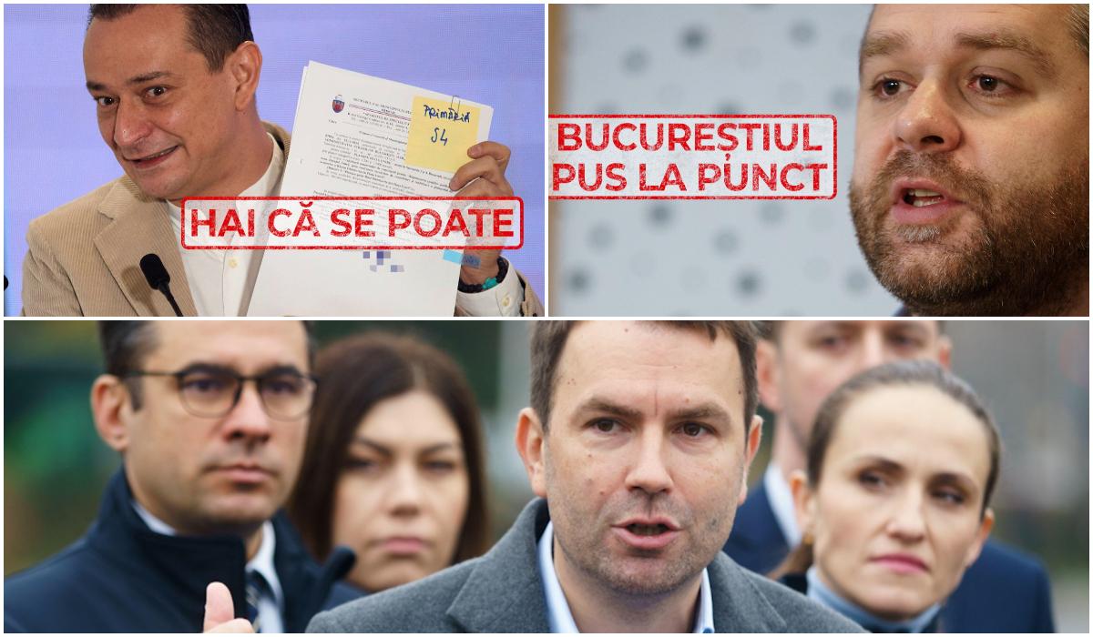Sloganurile lui Băluţă, Ciucu şi Drulă, candidaţi la Primăria Capitalei